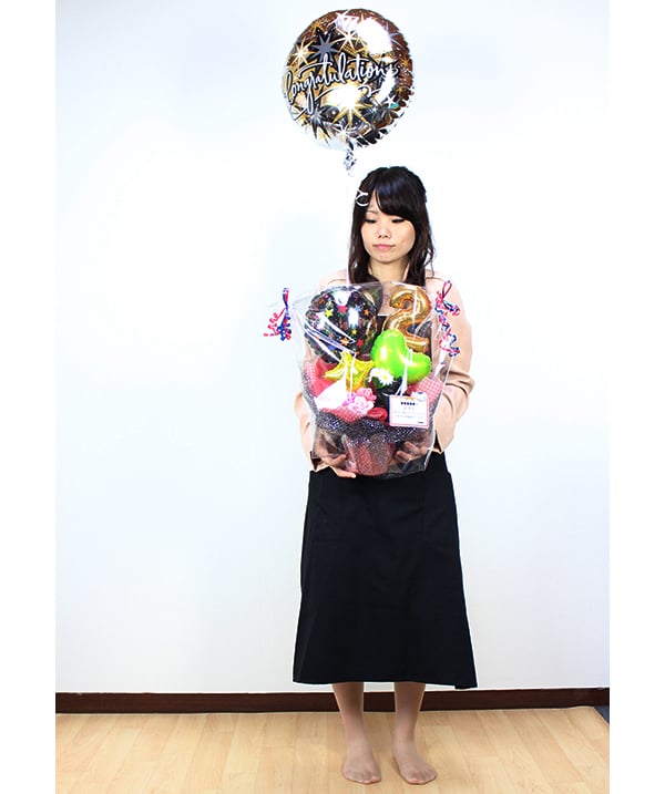 卓上タイプとふわふわバルーンのコンビネーション