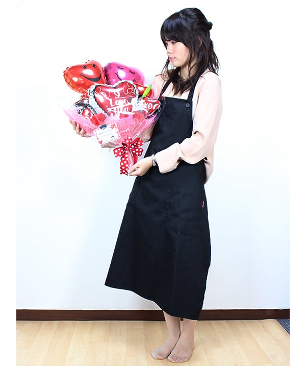 大型の抱えるタイプのバルーン電報