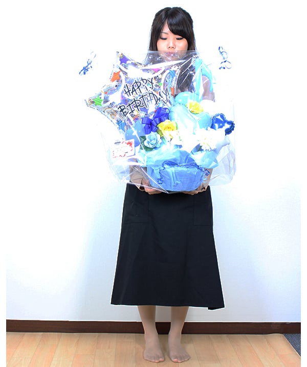 中型の卓上型バルーン電報