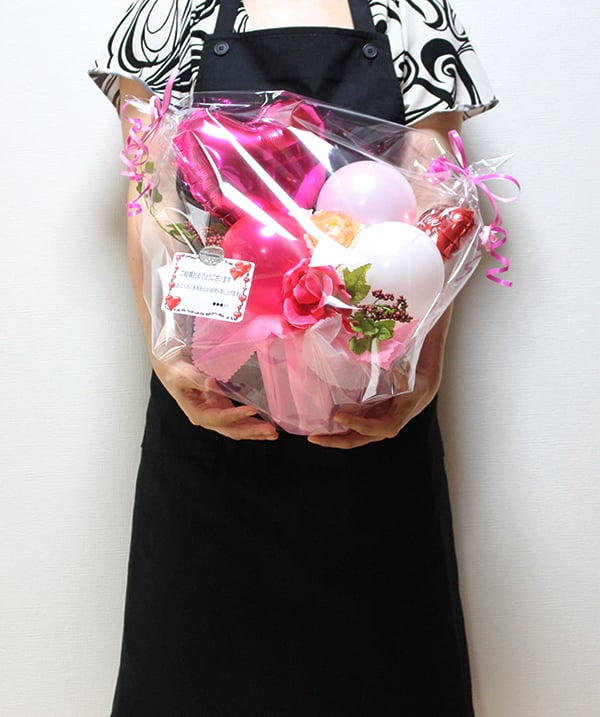 中型の卓上タイプのラッピングバルーン